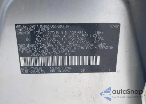 2010 Scion Xb z USA, uszkodzony, nr VIN JTLZE4FE0A1101672